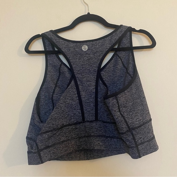 Torrid Low Impact Striped Longline Wireless Sports Bra 3 - Picture 4 of 4